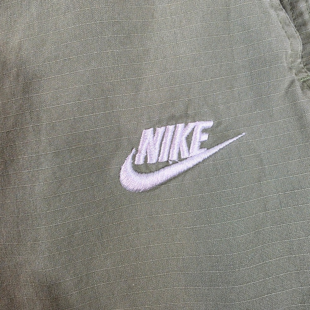Nike Sportswear Cargo Pants Olive Green Cotton Womens Size Large DJ0386 - Picture 11 of 12